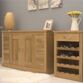 Mobel oak Dining / Living Room Furniture (Contemporary Oak)