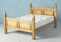Corona Mexican Kingsize Bed with High Foot End