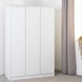 Malvern White 3 Door Wardrobe