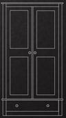 New Quercus 1 Drawer Double Wardrobe