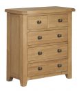 Toronto Oak 2 Over 3 Chest Of Drawers