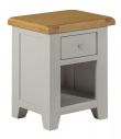 Toronto Oak and Grey Painted 1 Drawer Bedside Table